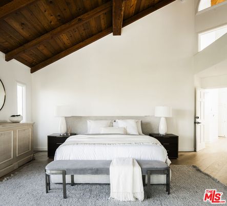 Bedroom, Interior, Wooden Beams, Wooden Ceilings, Wood Texture Flooring