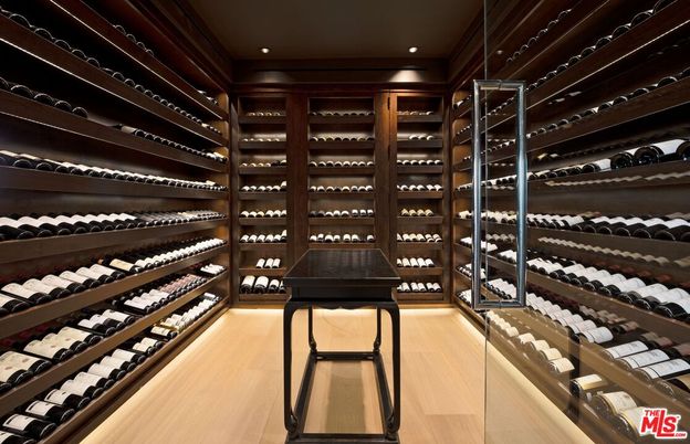 Interior, Recessed Lighting, Wine Storage, Wood Texture Flooring