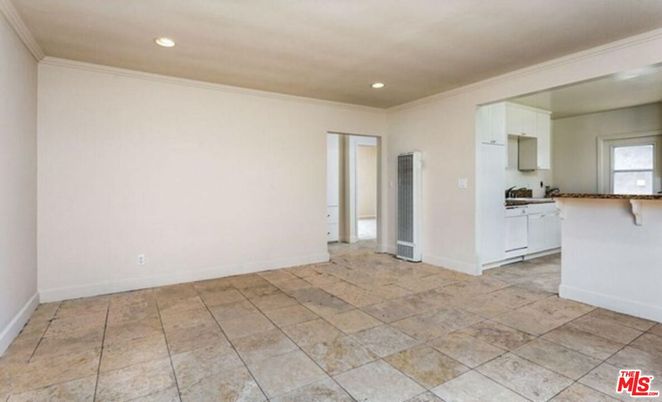 Empty room, Interior, Kitchen, Recessed Lighting