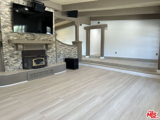 Fireplace, Interior, Wood Texture Flooring