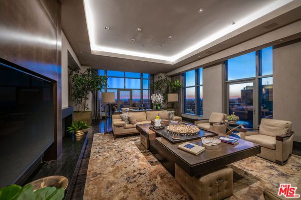 Interior, Living room, Recessed Lighting