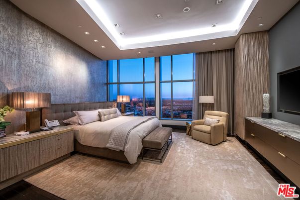 Bedroom, Interior, Recessed Lighting