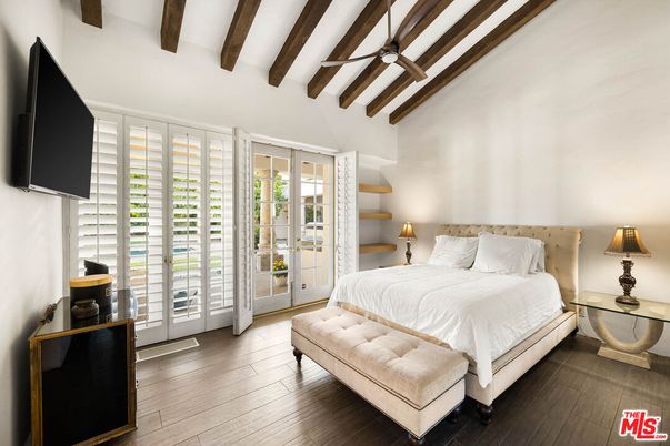 Bedroom, Interior, Wooden Beams, Wood Texture Flooring