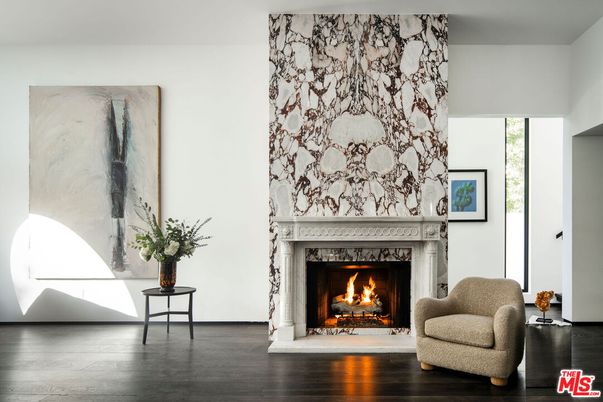 Fireplace, Interior, Wood Texture Flooring
