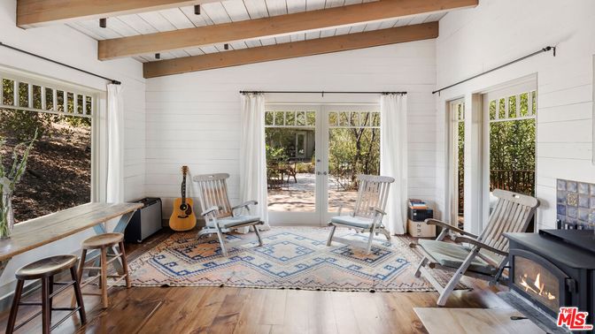 Fireplace, Interior, Wooden Beams, Wood Texture Flooring