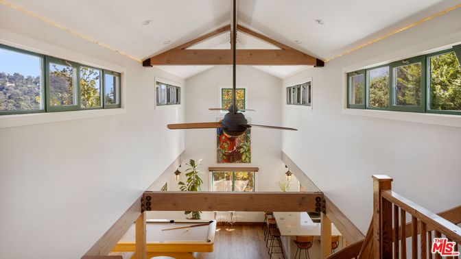 Interior, Recessed Lighting, Wooden Beams, Wood Texture Flooring