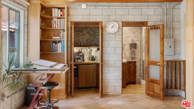 Home Office, Interior, Stone Walls