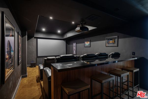 Home Theatre Room, Interior, Projection Screen, Recessed Lighting, Theatre Room
