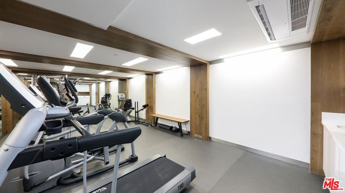 Fitness Equipment, Gym, Interior, Recessed Lighting