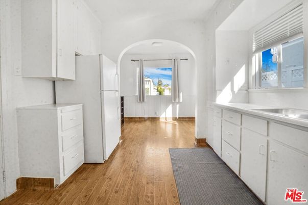 Interior, Kitchen, Wood Texture Flooring