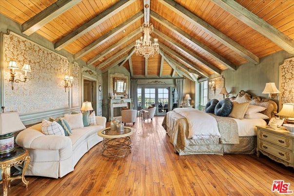 Bedroom, Chandelier, Interior, Living room, Wooden Beams, Wooden Ceilings, Wood Texture Flooring