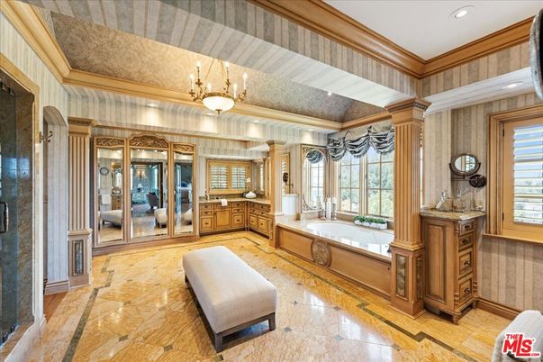 Bathroom, Chandelier, Interior, Recessed Lighting