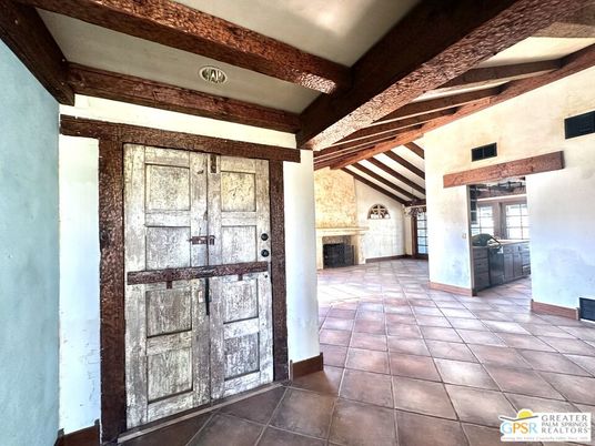 Fireplace, Interior, Wooden Beams
