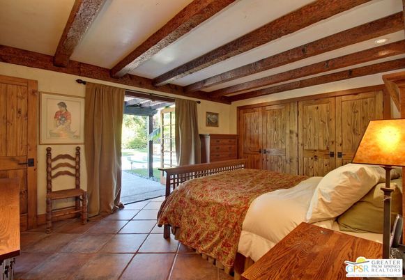 Bedroom, Interior, Recessed Lighting, Wooden Beams