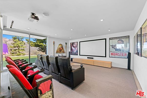 Home Theatre Room, Interior, Projection Screen, Recessed Lighting, Theatre Room