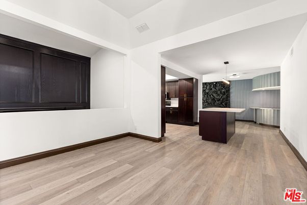Interior, Kitchen, Pendant Lights, Wood Texture Flooring