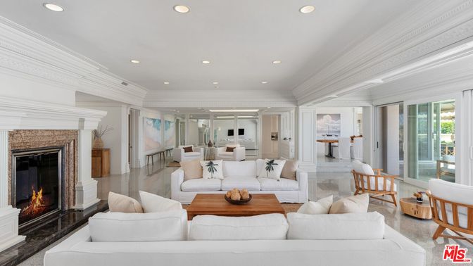 Dining room, Fireplace, Interior, Living room, Recessed Lighting