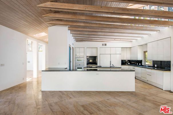 Interior, Kitchen, Stainless Steel Appliances, Wooden Beams, Wooden Ceilings, Wood Texture Flooring