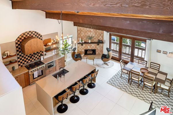 Dining room, Fireplace, Interior, Kitchen, Living room