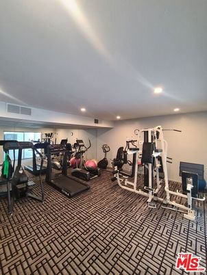 Fitness Equipment, Gym, Interior, Recessed Lighting