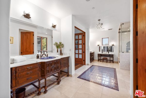 Bathroom, Dual Sink Vanities, Glass Shower, Interior