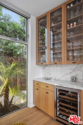 Interior, Marble Walls, Wood Texture Flooring