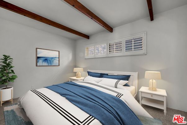 Bedroom, Interior, Wooden Beams
