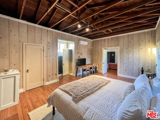 Bedroom, Interior, Wooden Beams, Wooden Ceilings, Wood Texture Flooring, Wooden Walls