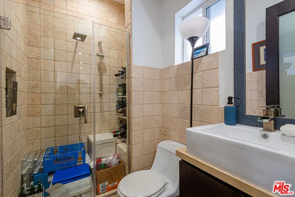 Bathroom, Glass Shower, Interior, Stone Walls