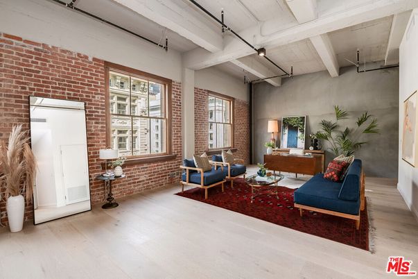 Interior, Living room, Stone Walls, Wood Texture Flooring