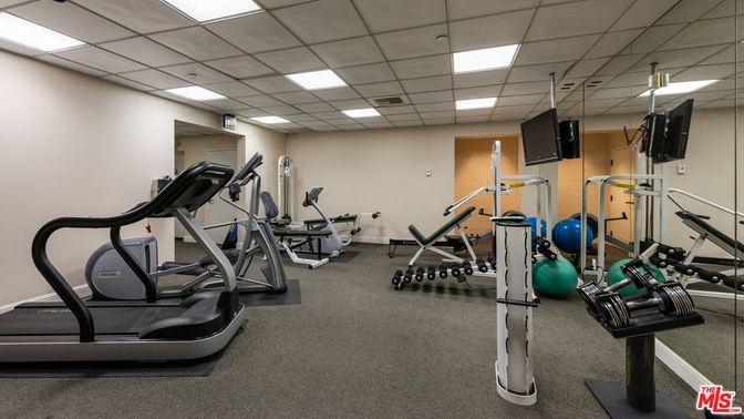 Fitness Equipment, Gym, Interior, Recessed Lighting