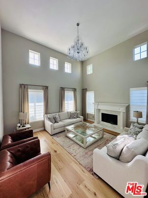 Chandelier, Fireplace, Interior, Living room, Wood Texture Flooring