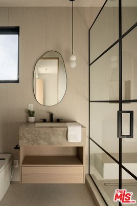 Bathroom, Glass Shower, Interior, Pendant Lights
