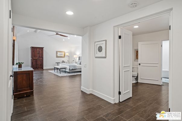 Bathroom, Bedroom, Interior, Recessed Lighting, Wood Texture Flooring