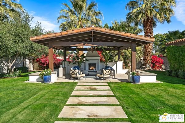 Backyard, Exterior, Fireplace