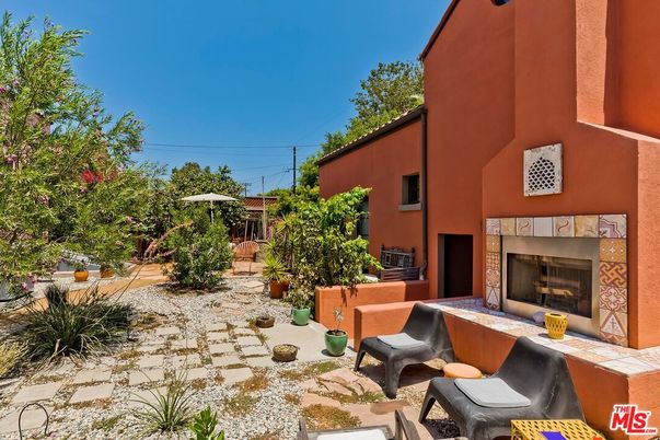 Backyard, Exterior, Fireplace