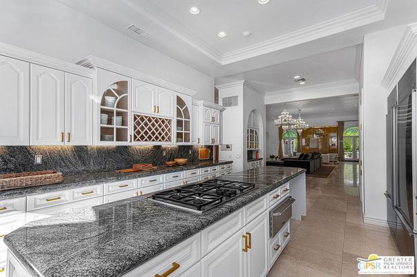 Chandelier, Interior, Kitchen, Recessed Lighting, Stainless Steel Appliances