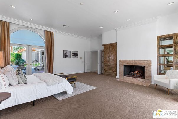 Bedroom, Fireplace, Interior, Recessed Lighting