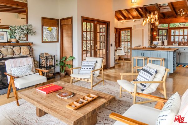 Chandelier, Interior, Living room, Wooden Beams, Wooden Ceilings, Wood Texture Flooring