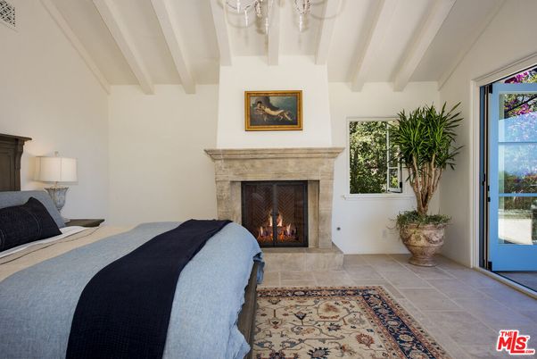 Bedroom, Fireplace, Interior