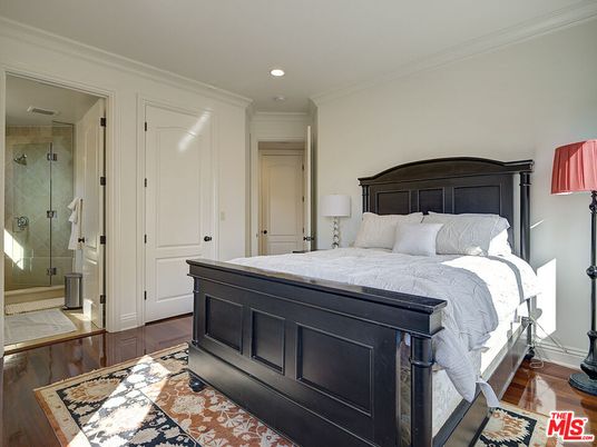 Bathroom, Bedroom, Glass Shower, Interior, Recessed Lighting, Wood Texture Flooring
