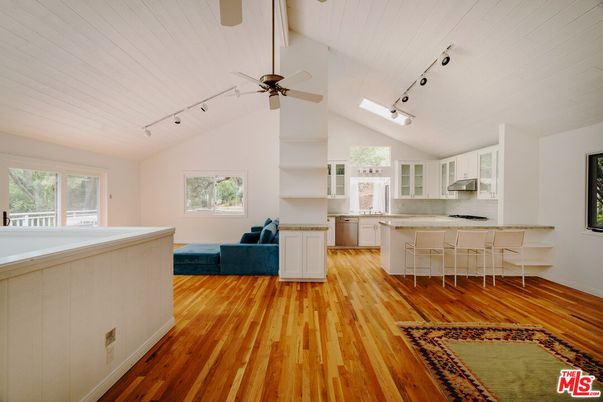 Interior, Kitchen, Living room, Wood Texture Flooring