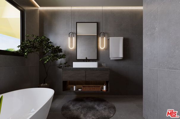 Bathroom, Dual Sink Vanities, Free Standing Baths, Interior