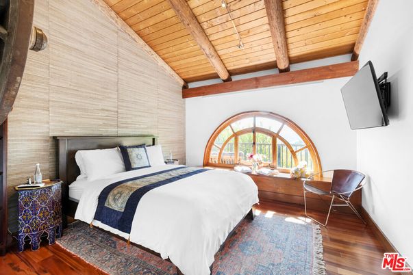 Bedroom, Interior, Wooden Beams, Wooden Ceilings, Wood Texture Flooring