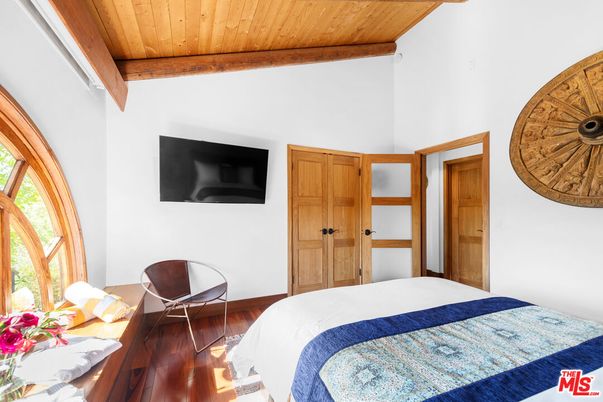 Bedroom, Interior, Wooden Beams, Wooden Ceilings, Wood Texture Flooring