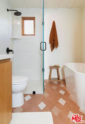 Bathroom, Free Standing Baths, Glass Shower, Interior