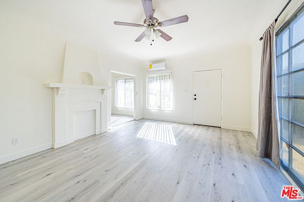 Empty room, Fireplace, Interior, Wood Texture Flooring