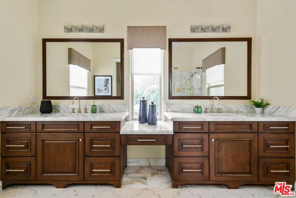 Bathroom, Dual Sink Vanities, Interior, Marble