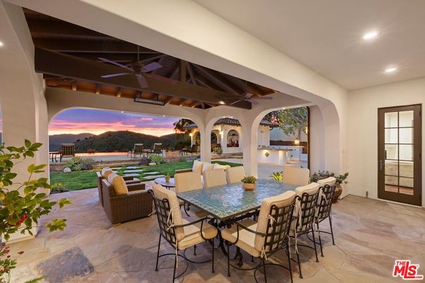 Exterior, Recessed Lighting, Wooden Beams