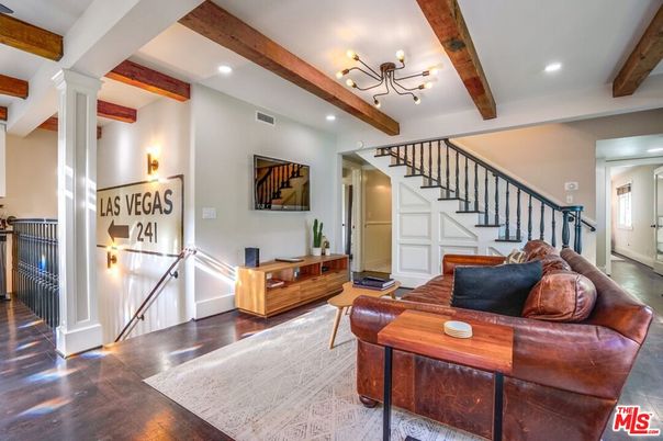 Interior, Recessed Lighting, Wooden Beams, Wood Texture Flooring
